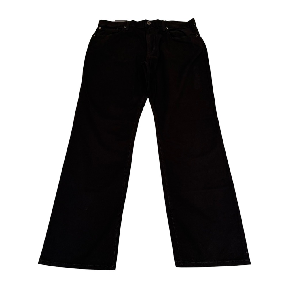 Gap Denim Mens Straight Leg Mid Rise Black Jeans 34x30 NWT 100% Cotton